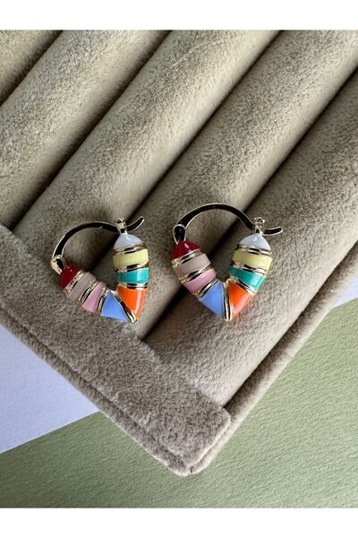 ringbox Colorful and Mini Heart Earrings