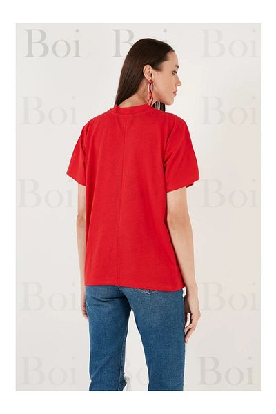 Boi Vikings Kompass Printed - Ασπρόμαυρο μπλουζάκι Oversize, κοντομάνικο μασίφ χτενισμένο βαμβακερό