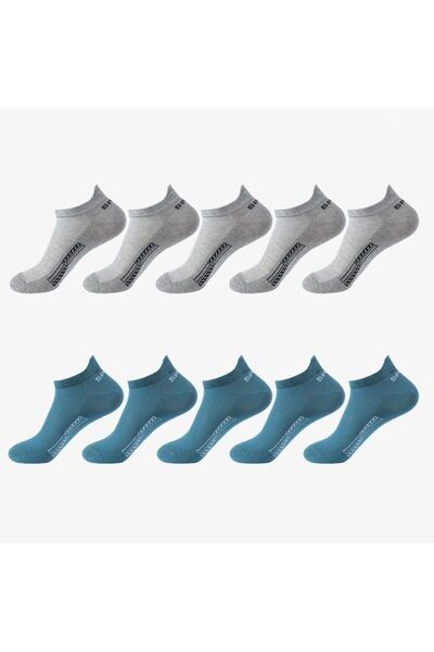 çorapmanya 10 Çift Erkek Yüksek Kalite Pamuk Spor Patik Çorap