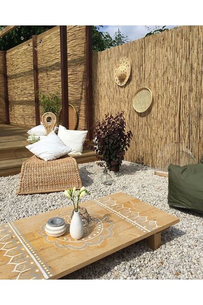 tunalar 1,50 Metre X 3 Metre Bambu Kamış Hasır