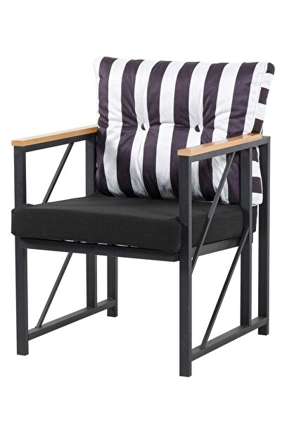 Kırlenta Liva Zebra 2 1 1 Sehpa Koltuk Takımı Bahçe Balkon Takımı