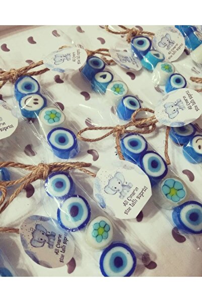 ŞEKERCİYAŞAR Baby Shower - Mevlit - Sünnet - Doğum Günü 4'lü Mavi Bebek Şeker...