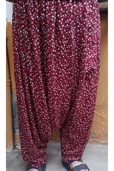 MEŞHUR ŞALVARCI PELİN Floral Patterned Combination Shalwar for Mother and Daughter - Single Price
