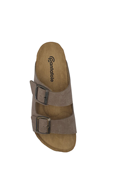 COMFORT OF PANTOFOLE Γυναικείες παντόφλες καφέ σουέντ