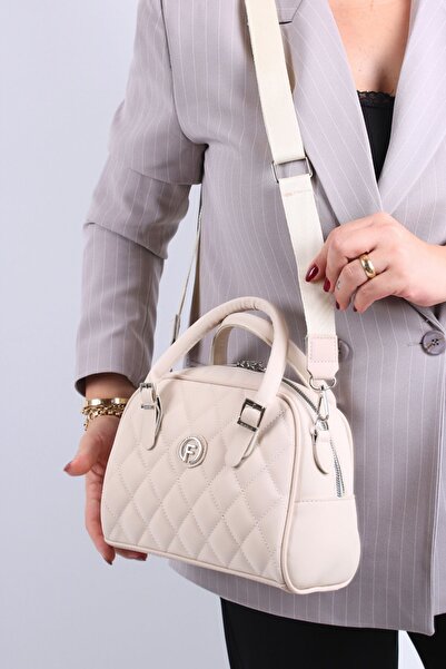 GALB LEATHER Quilted Patterned Women's Shoulder Bag - Medium Size, Wide Strap...