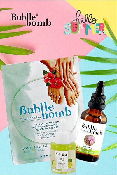 Ayak Bakım Seti 3'lü Keratin Bakım Patiği +Serum + Tırnak Bakım Yağı Lime