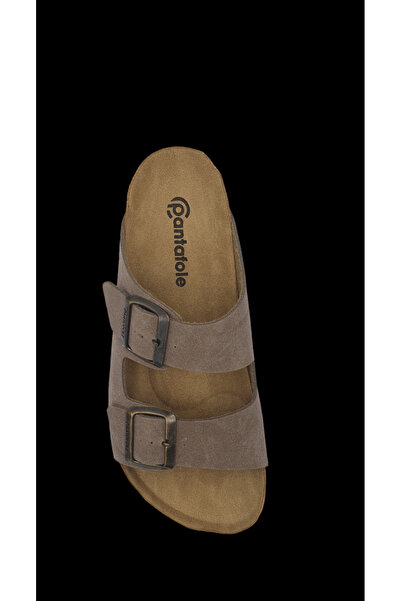 COMFORT OF PANTOFOLE Γυναικείες παντόφλες καφέ σουέντ