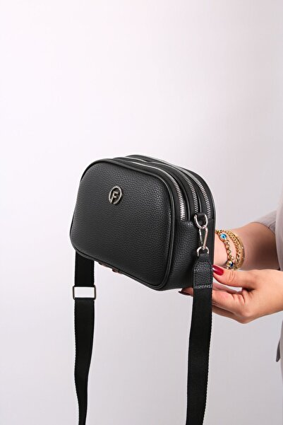 GALB LEATHER حقيبة كتف نسائية يومية متوسطة الحجم - 4 أقسام، حزام عريض، 21 × 1...