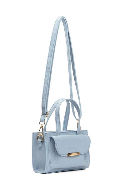 Adelina Bags Mini geantă de mână și de umăr pentru femei cu husă albastră