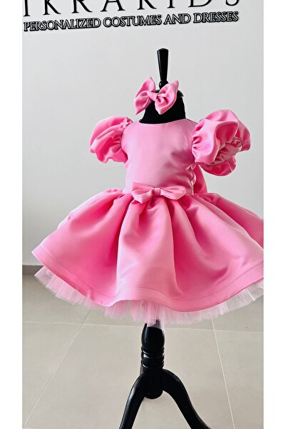 İkrabutikbursa Kız Çocuk Pembe Tütü Elbise