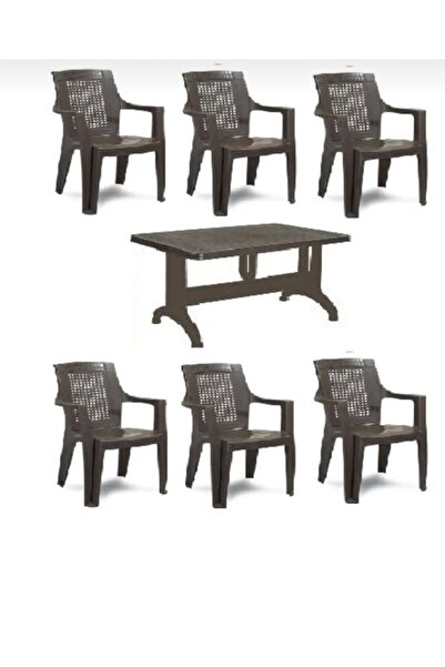 Cosargroup Zeugma 70x120 Masa 6 Adet Golf Bahçe Masa Sandalye Takımı