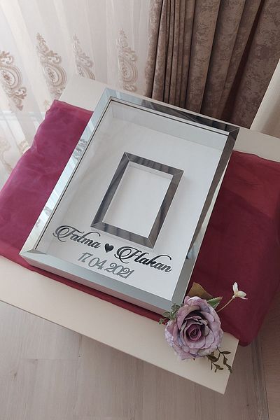 Verda Çerçeve Cutie de trandafiri 30x40 cm - Model Design cu zonă foto! Cadru oglindă