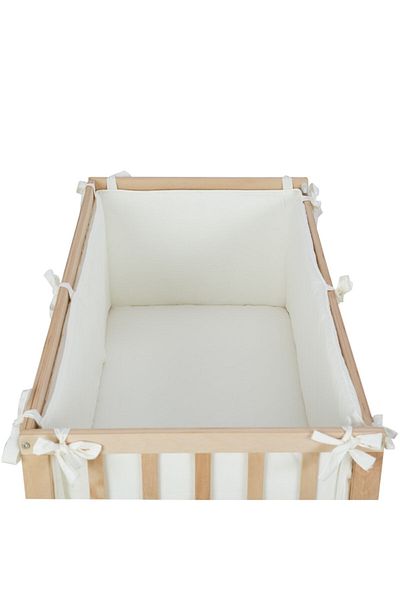 G&G baby حاجز حماية جانبي لسرير الأطفال مقاس 70x140 إكرو - طقم مكون من 4 قطع بسحاب