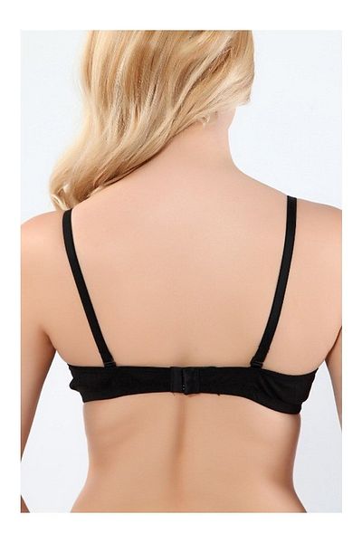 Yeni İnci Black Underwire Minimizer Bra - Women's Gathering Underwear