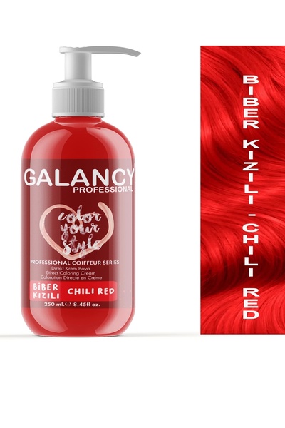 Galancy Biber Kızılı Amonyaksız Renkli Balyaj Saç Boyası 250ml