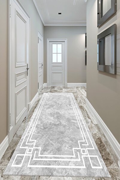 aymira home قاعدة زخرفية مطبوعة رقمية مضادة للانزلاق، قابلة للغسل، قماش مخملي...