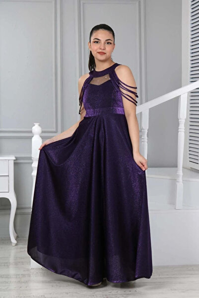 Wild Flower Rochie de seară pentru fete, din țesătură satinată, obișnuită, co...