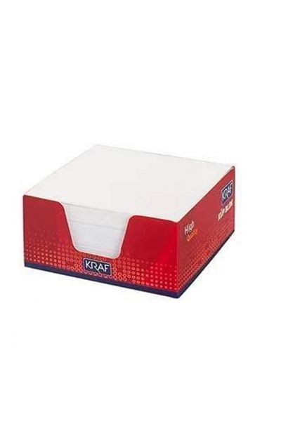 KRAF 30 Pieces of White Cube Note Paper 8X8 cm 115g