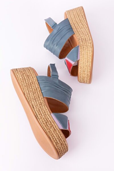 Gondol Жіночі сандалі на платформі з натуральної шкіри Mlk.2056