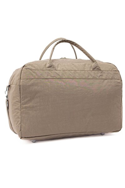 MUCCO KAFF Crinkle ύφασμα μεγάλου μεγέθους καφέ ώμου Μακρύ λουρί & λουράκι χεριού Unisex Sports & Fitness & Travel Bag