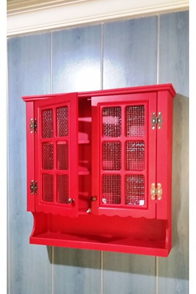 VİLLAÇAM AHŞAP Telli terek kırmızı telli dolap