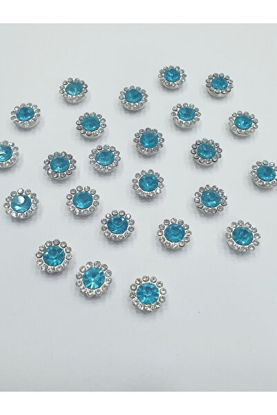 CRYSTALSHOP Stones Daisy Baby Blue - 10 mm (50 bucăți)