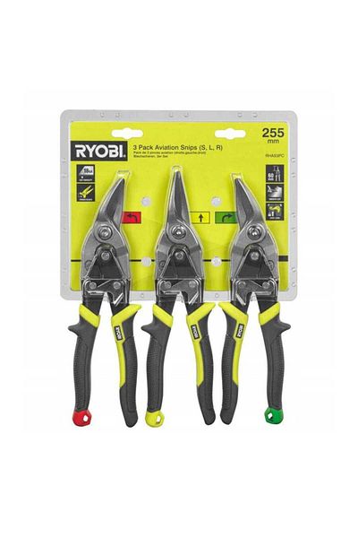 Ryobi Rhas3Pc Bodywork Shears Set 3 Pieces 5132006054