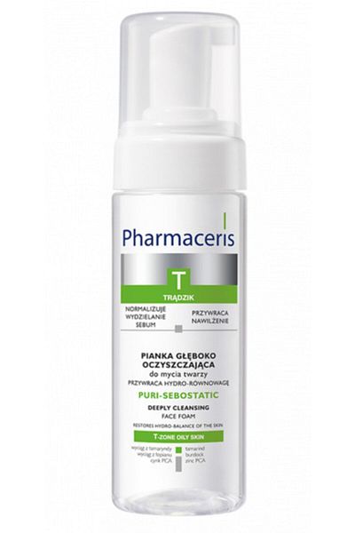 Pharmaceris رغوة التنظيف العميق Purı-sebostatıc