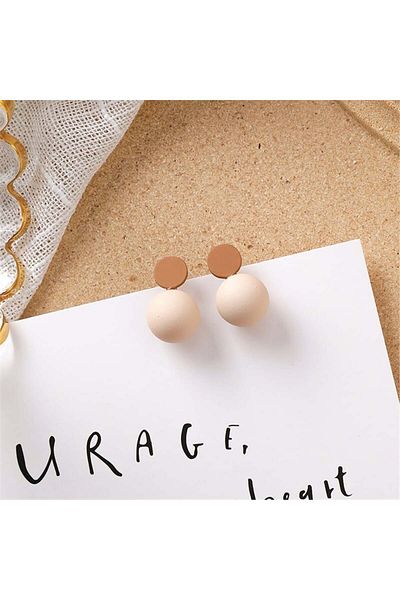 So Much Accesories أقراط مزدوجة ذات ألوان ناعمة بتصميم خاص للنساء من So-much