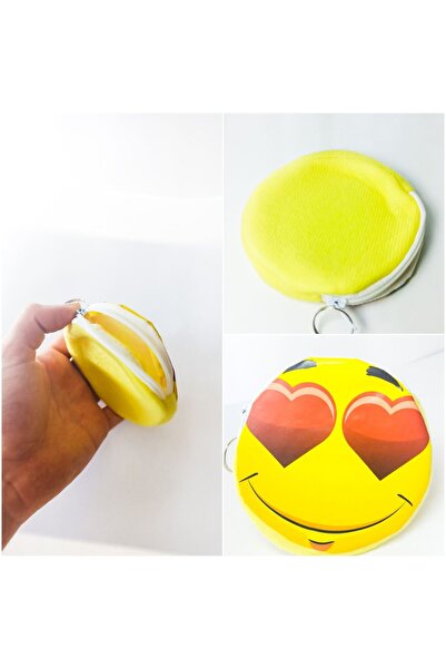 HANK TİCARET Чудовий Emoji гаманець міні-розмір 10 см з серцем і смайликом, к...