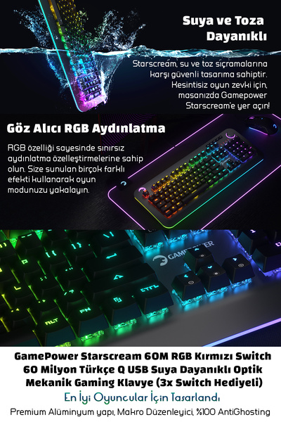 Zeiron GPower X50 Ryzen 5 5500 32GB 512GB NVMe M.2 SSD RTX3050 23.8" 180Hz Oyuncu Masaüstü Bilgisayar