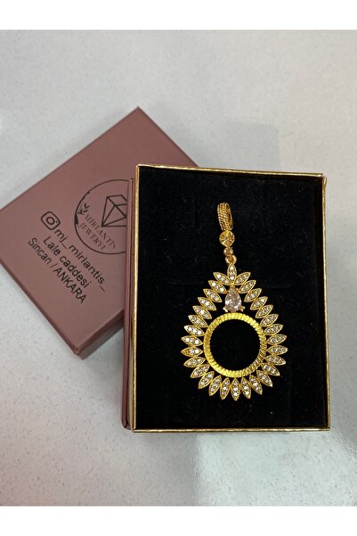 MİRLANTİS AKSESUAR Çeyreklik Kolye Ucu Kuyuymcu Işçiligi