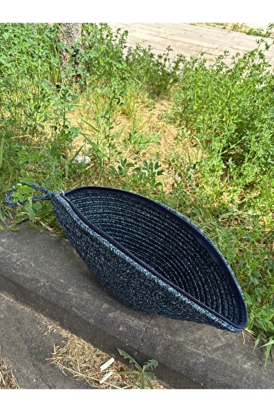 MaVaux Straw Jute Moss Vegan Clutch Bag - Zipped