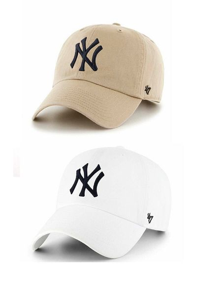 Wolln Unisex Sports Ny Hat - Set of 2, Velcro Back and Adjustable