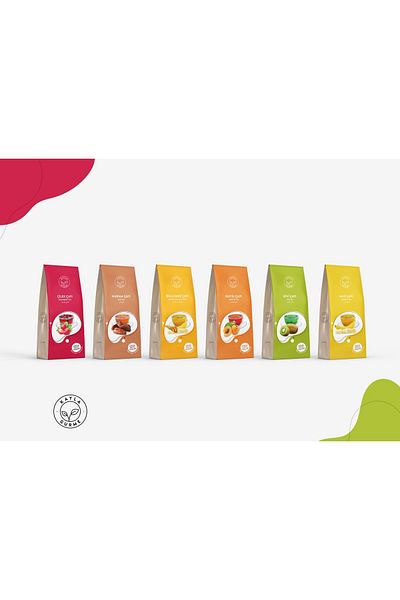 Kayla Gurme Fruit Grain Teas New Series Campaign Strawberry Banana Honey Banana Date Kiwi Apricot 6 X 250 Gr