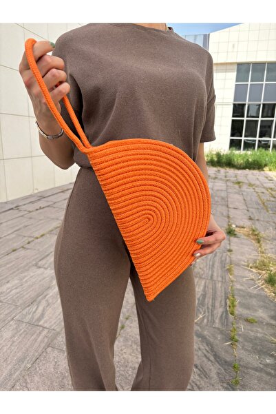 MaVaux Straw Jute Moss Vegan Clutch Bag - Zipped