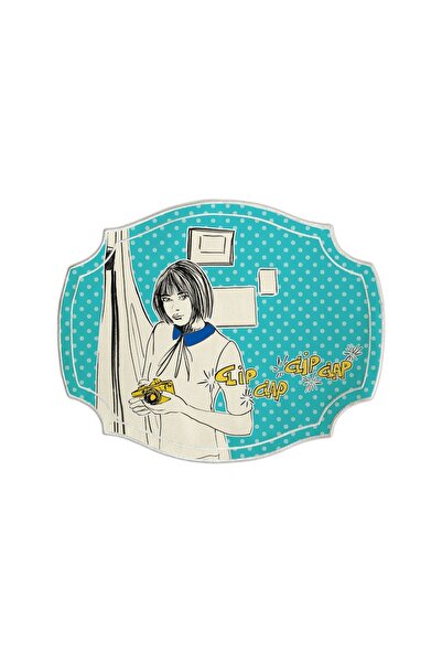 Baci Milano Gulp Amerikan Servisi 47x38 cm Turkuaz