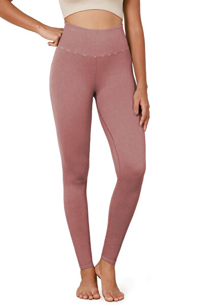 Hepsine Rakip Visok struk Rebrasto Ženske sportske tajice - Elastično 4117