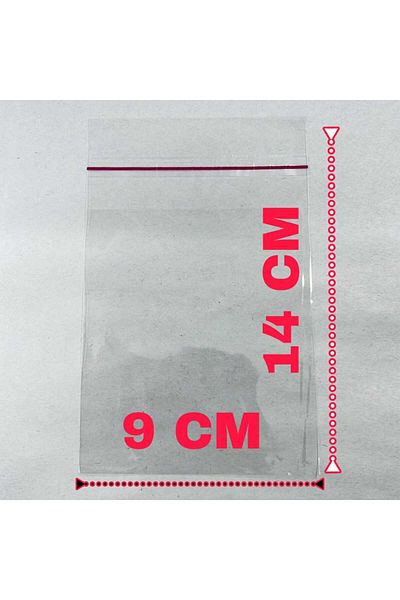 BAKOM AMBALAJ 9 X 14 cm General Purpose Opp Glossy Gelatin Gift Bag 100 Pieces