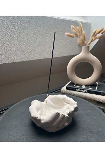 CMHOME Dekoratif Avuç, Dua Eden El Şekilli Beton Tütsülük