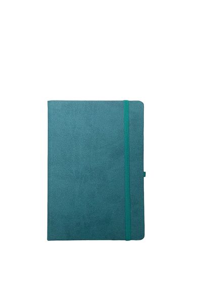 Kerem ofis Striped Thermo Leather Notebook - 15x21 Edge, Elastic Undated Agenda