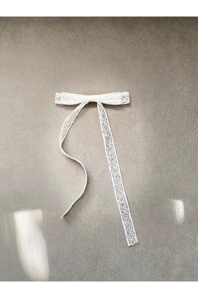 Bride Glim Embroidery Lace Bow Automatic Buckle - Bridal and Party Accessory