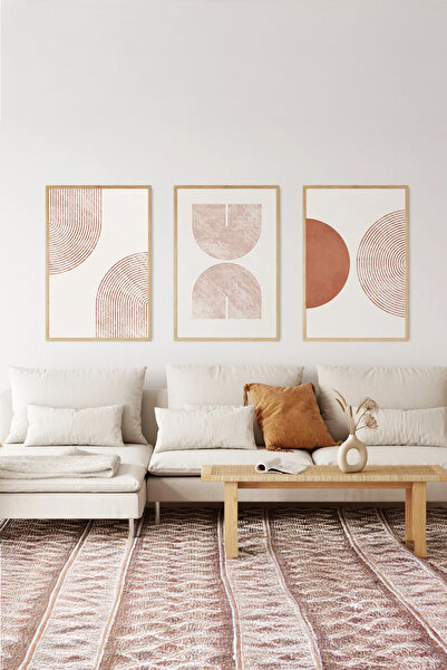 Artavessa 3 Piece 3D Poster Painting Set with Real Wood Frame