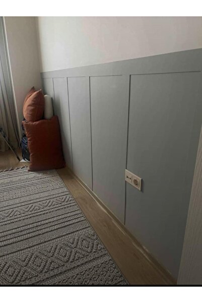 Renkli Duvarlar İskandınav Model 1 Adet 4×120 Cm PVC Çıta Koridor Salon Tasarım Pvc Duvar Çıtası Boyanabilir Paris