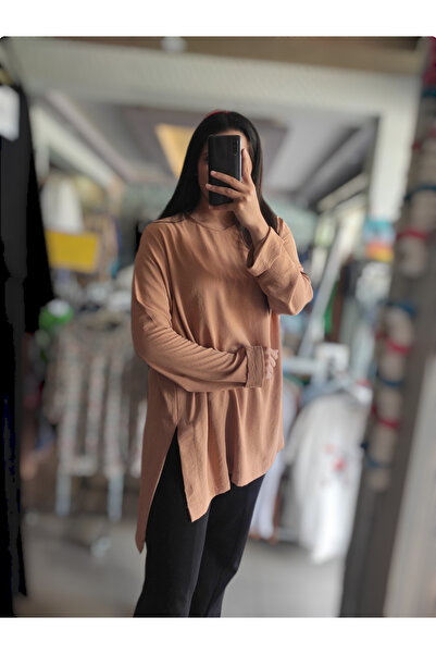 Sublime Butik Manşet Kol Önü Kısa Arkası Uzun Ayrobin Yazlık Tunik