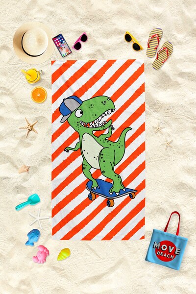 MoveBeach Παιδική πετσέτα θαλάσσης με σχέδια, πετσέτα μπάνιου