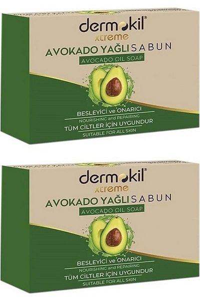 Dermokil Set of 2 Dermokıl with 100 gr Soap and Avocado Oil