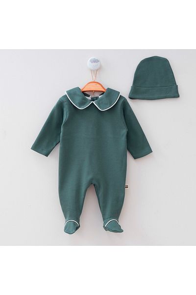 Mert Baby Jumpsuit and Hat Set - Cılbiyeli
