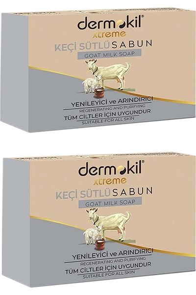 Dermokil 100GR Dermokıl Soap Goat - Pack of 2 with Milk