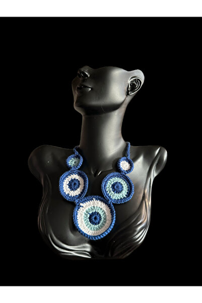 mirelabutique El Örgüsü Nazar Boncuklu Kolye